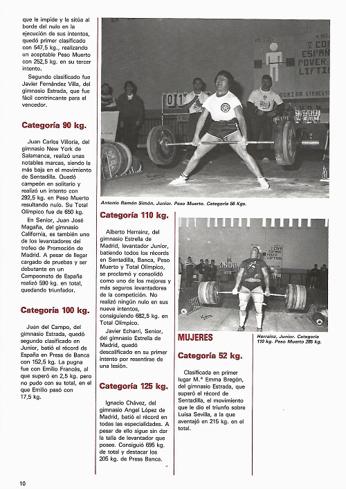 revista asociacion espanola powerlifting 1987 pagina 10