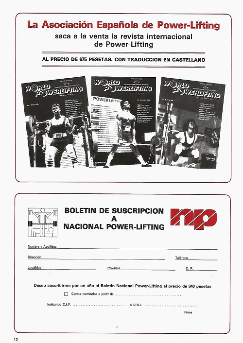 revista asociacion espanola powerlifting 1987 pagina 12