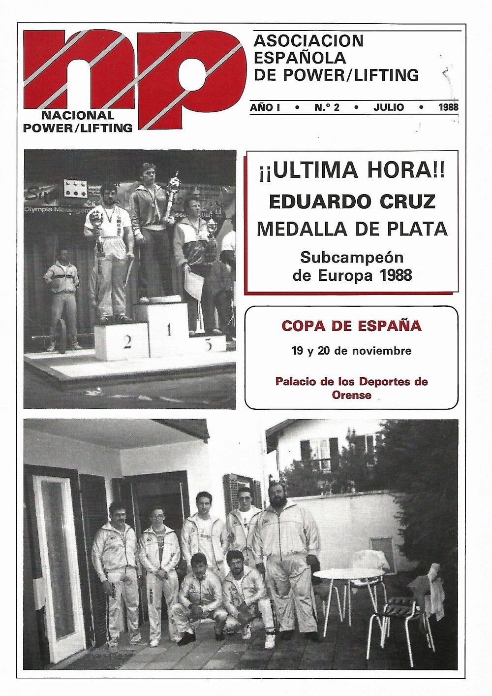 Número 2 de la revista de la Asociación Española de Powerlifting (1988)