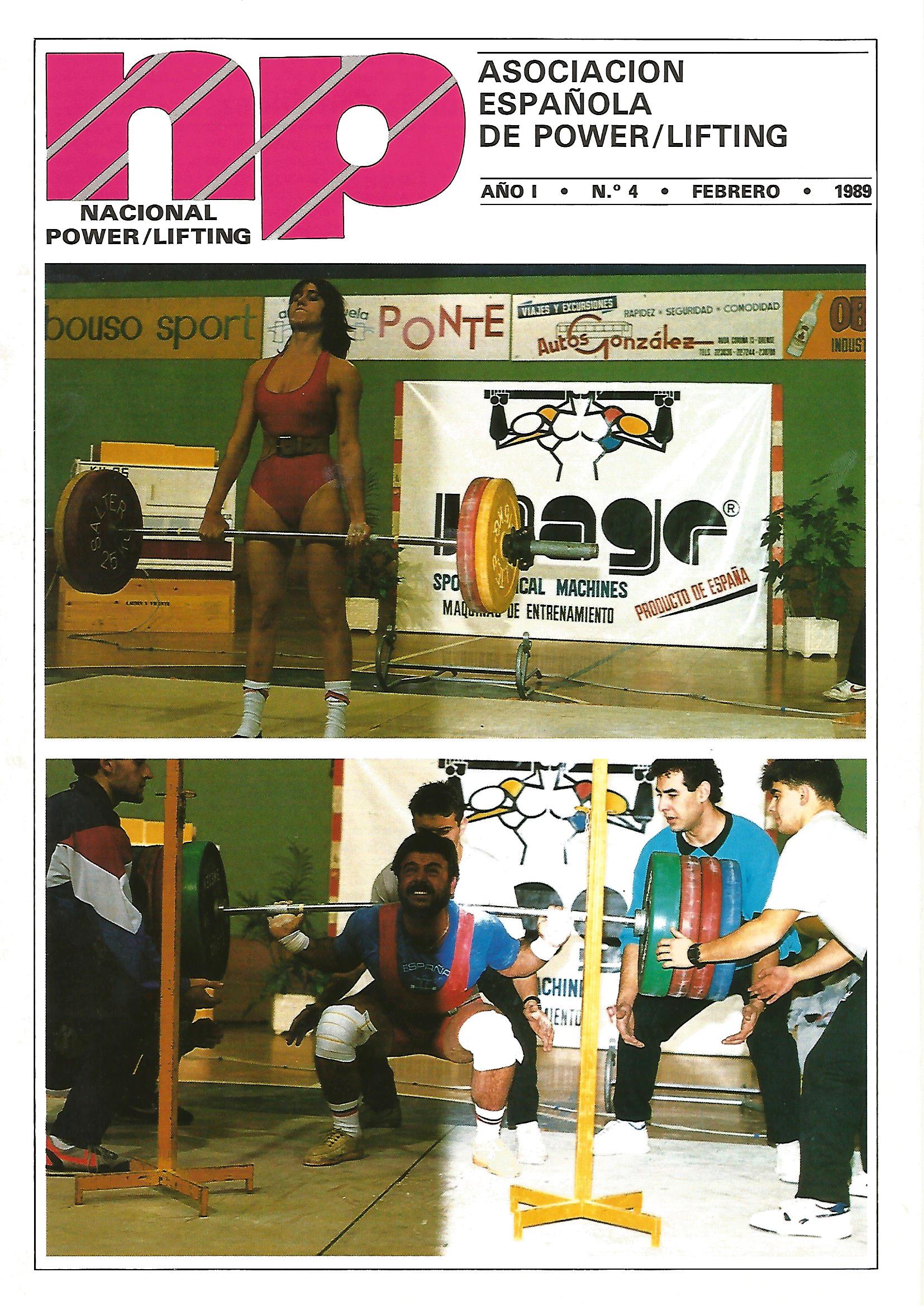 Número 4 de la revista de la Asociación Española de Powerlifting (1989)
