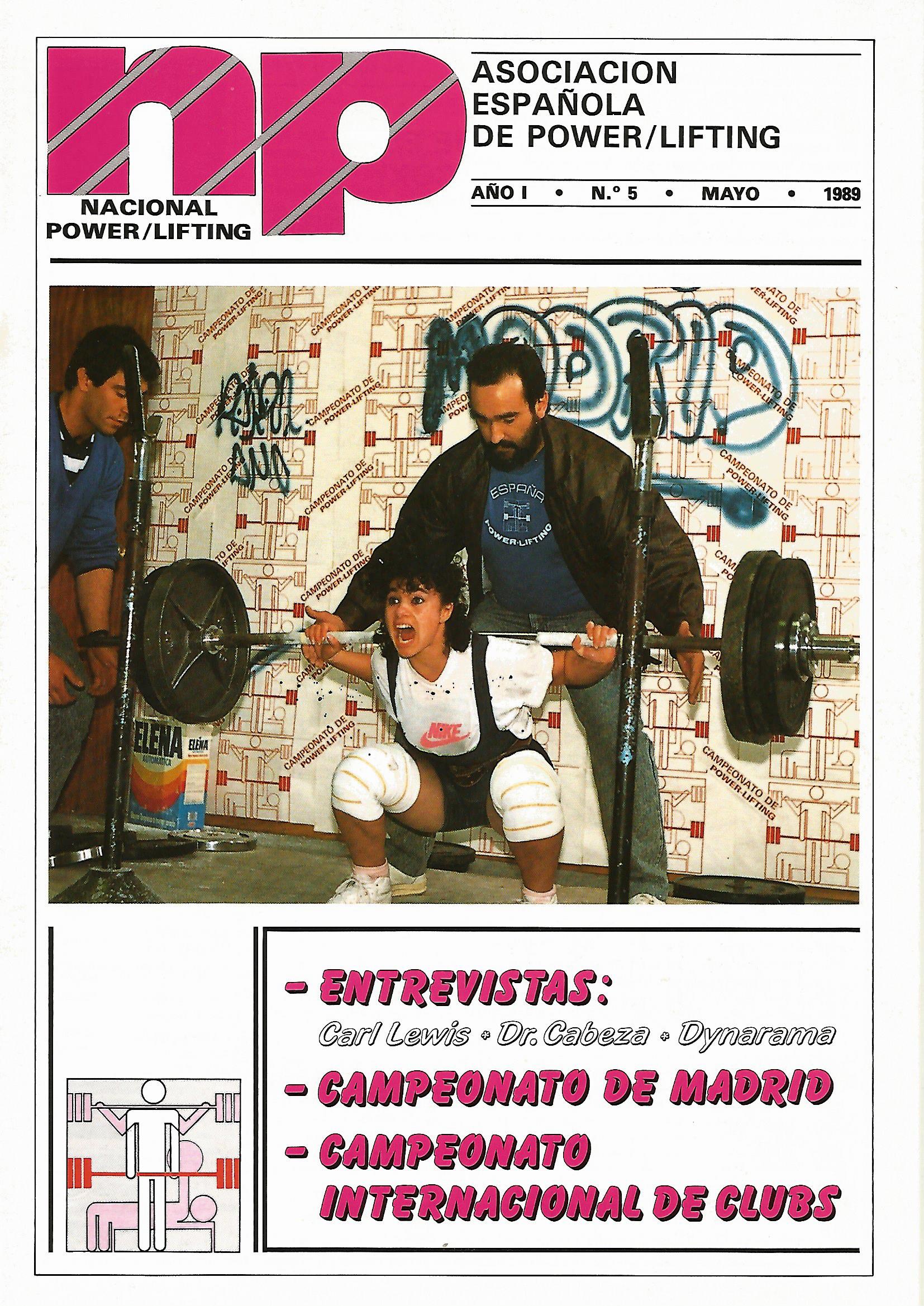 Número 5 de la revista de la Asociación Española de Powerlifting (1989)